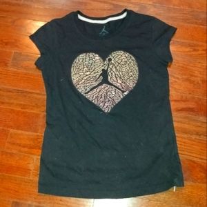 Little girls Jordan tee